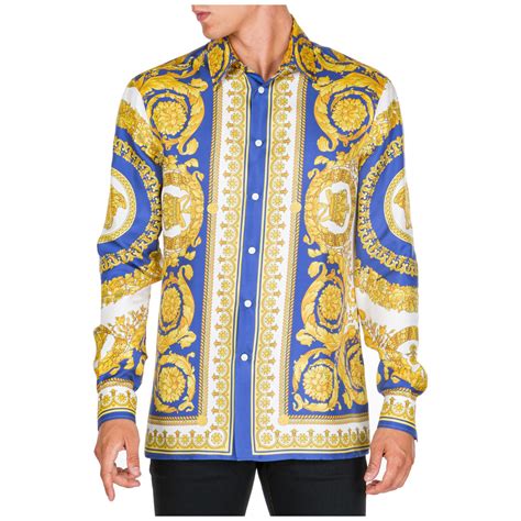 versace long sleeve top|versace long sleeve shirt men.